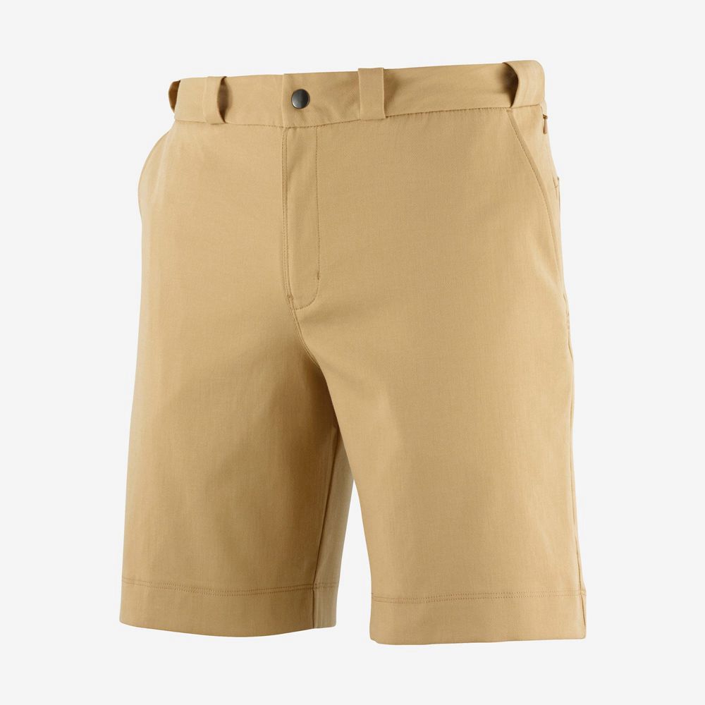 SALOMON OUTLIFE CHINO M Philippines - Men's Shorts - Khaki | 590827-QFP